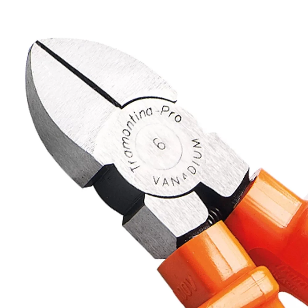 Alicate de Corte Diagonal Rente Isolado 1000V NBR9699 NR10 CRV 6" Tramontina Pro 44002/116