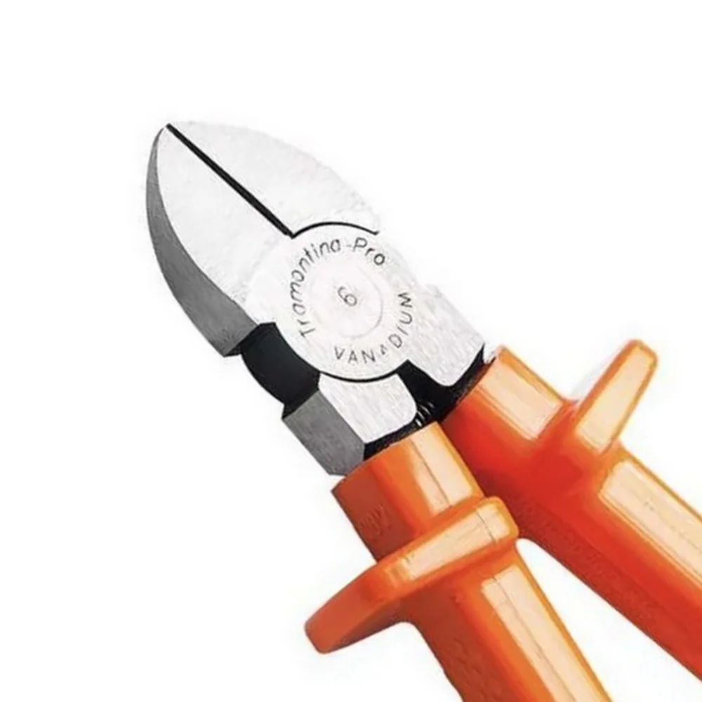 Alicate de Corte Diagonal Rente Isolado 1000V NBR9699 NR10 CRV 6" Tramontina Pro 44002/116