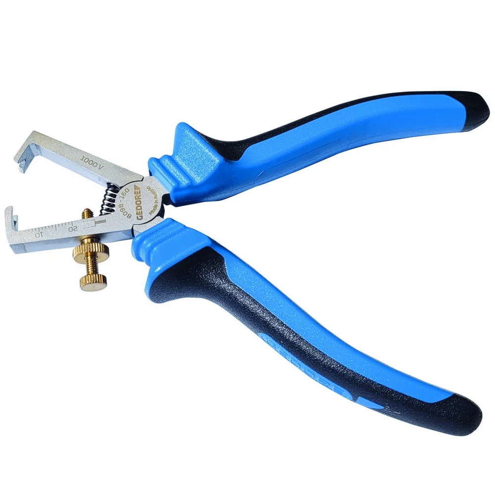 Alicate de Descascar Fio Frontal Isolado 1000V NBR9699 NR10 CRV 6.1/4" Gedore 8098-160JC
