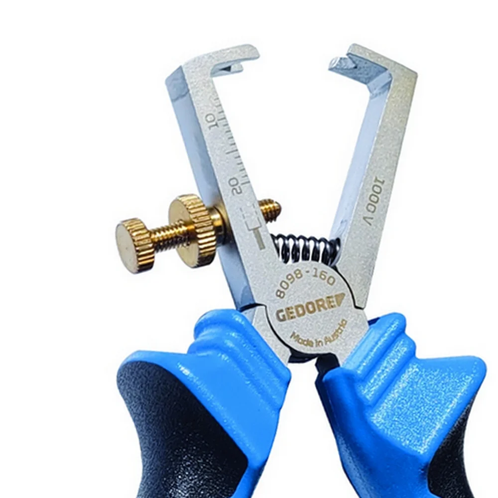 Alicate de Descascar Fio Frontal Isolado 1000V NBR9699 NR10 CRV 6.1/4" Gedore 8098-160JC