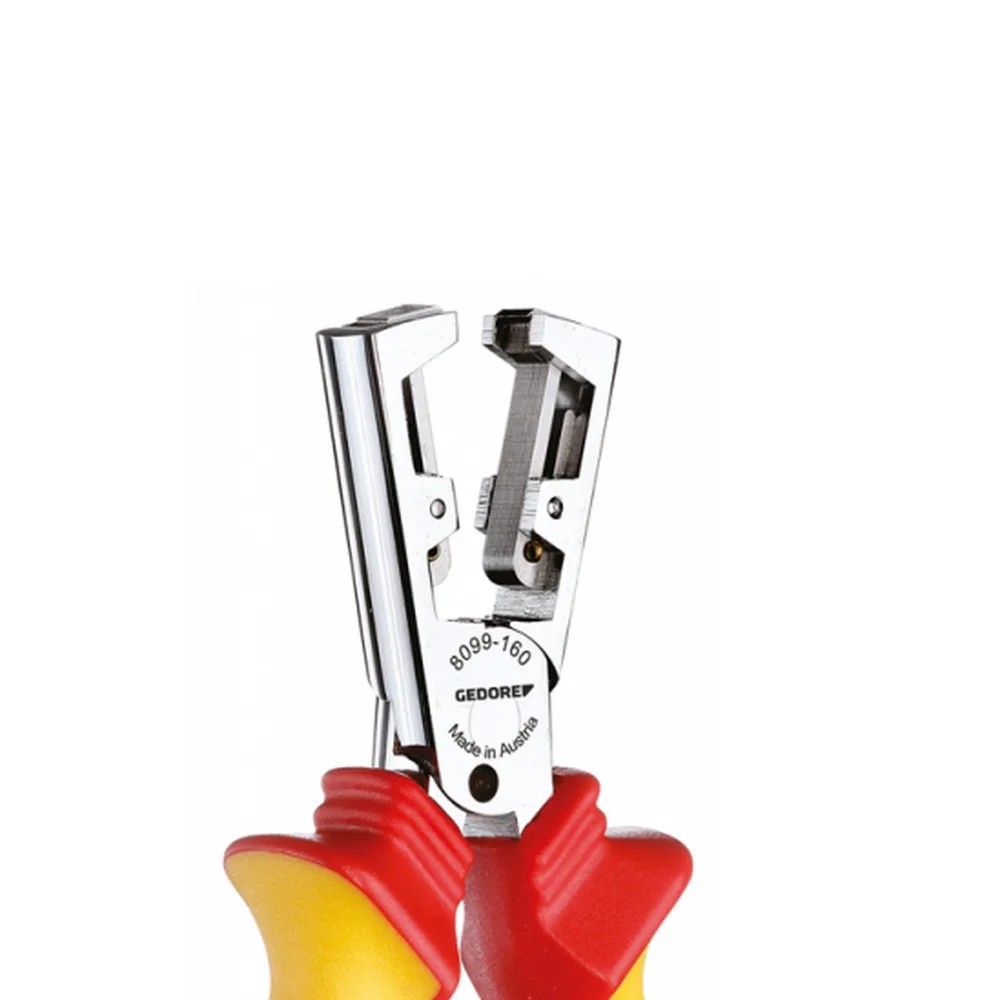 Alicate de Descascar Fio Simples Isolado 1000V VDE EN/IEC60900 NR10 CRV 6.1/2" Gedore VDE8099H