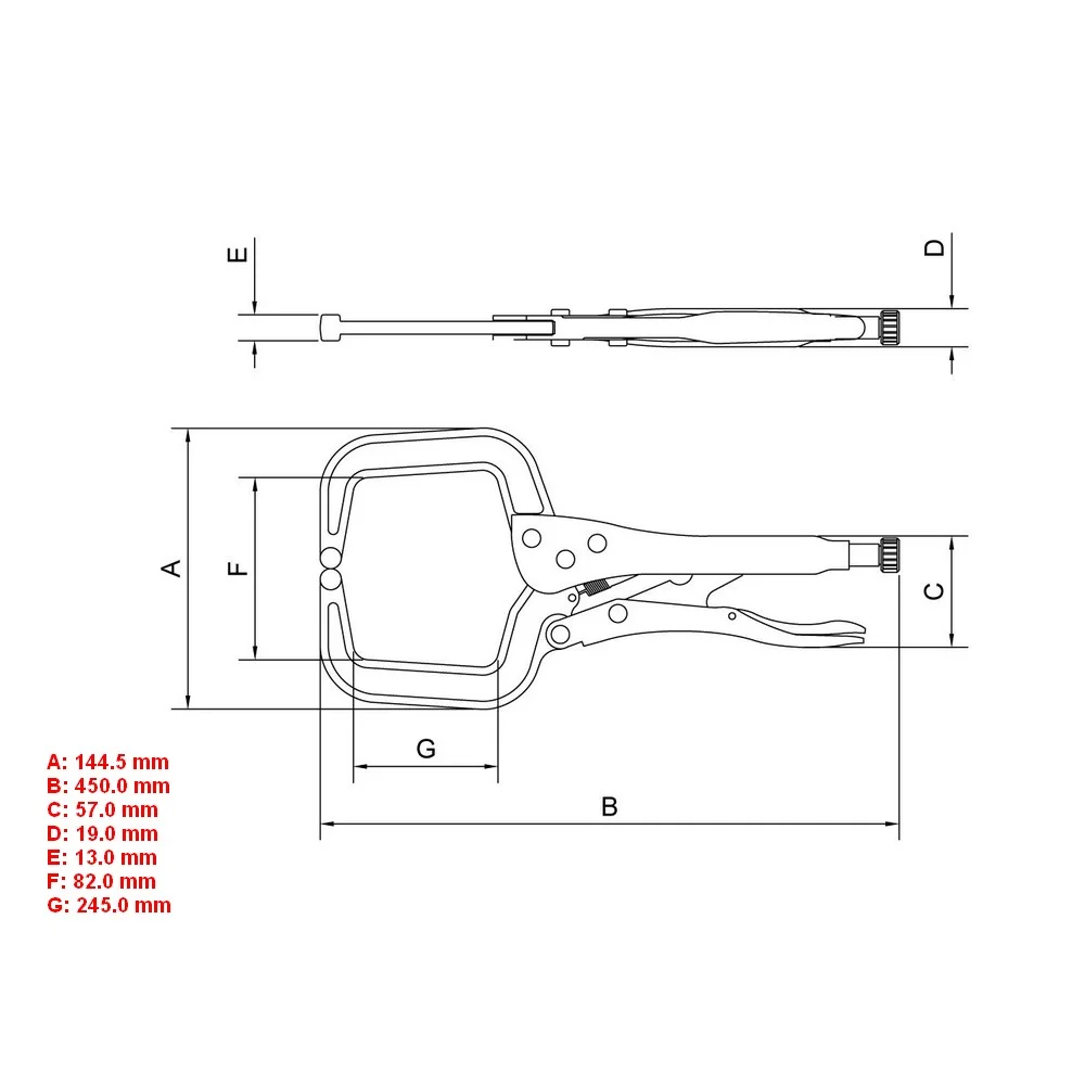 Alicate de Pressao para Solda Tipo C 18" Tramontina Pro 44018/118