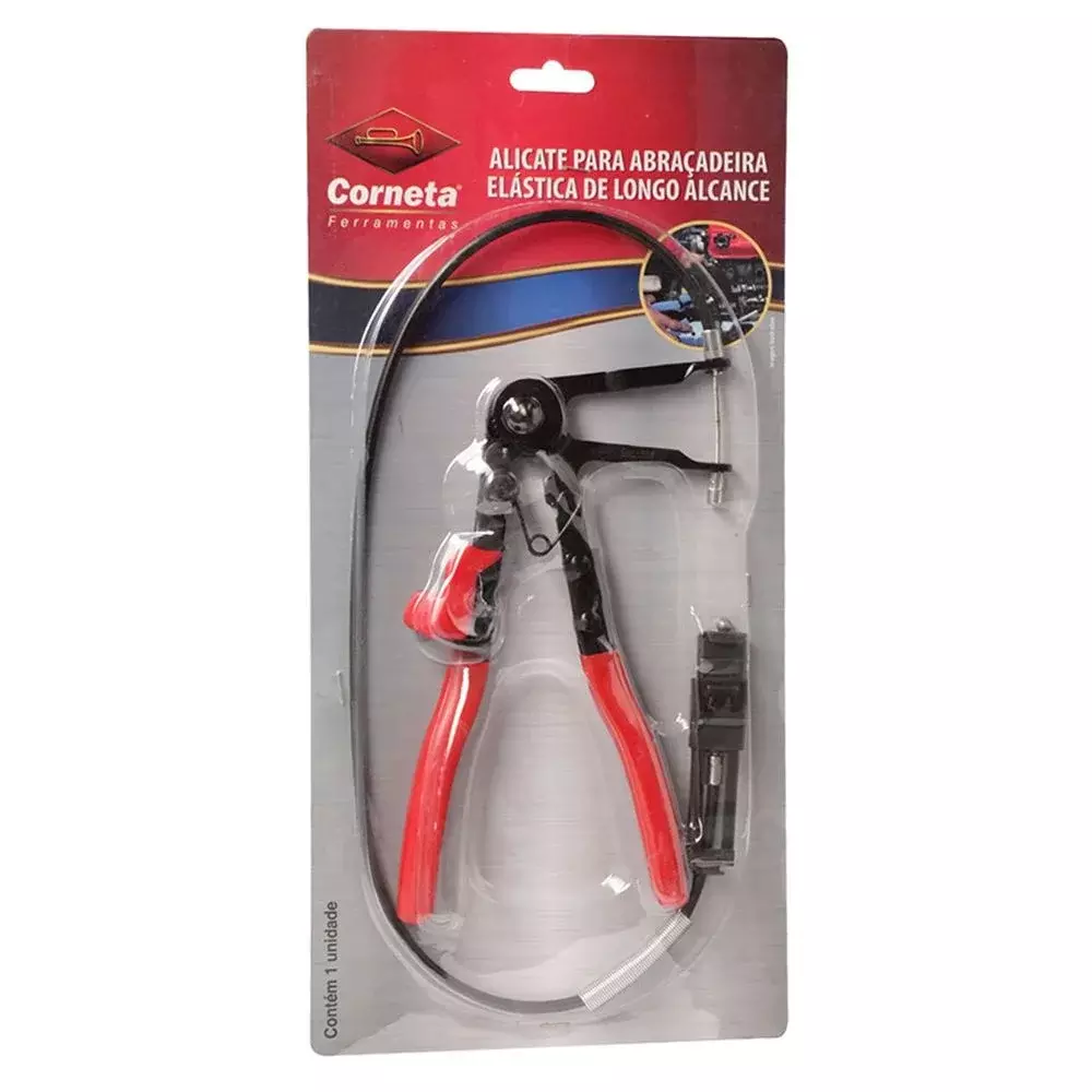 Alicate para Abracadeira Elastica Com Haste Flexivel 60MM Corneta 4939800