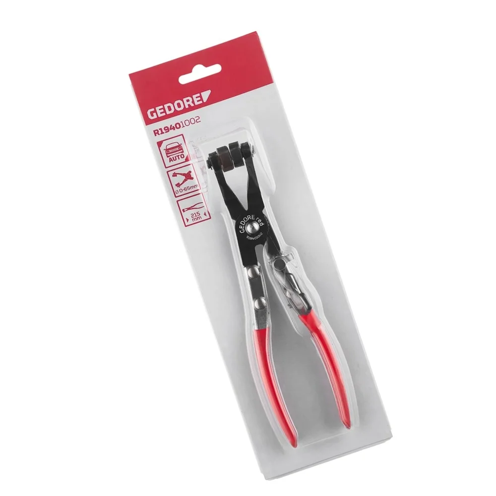 Alicate para Abracadeira Elastica Ponta Curva 65MM Gedore Red R19401002