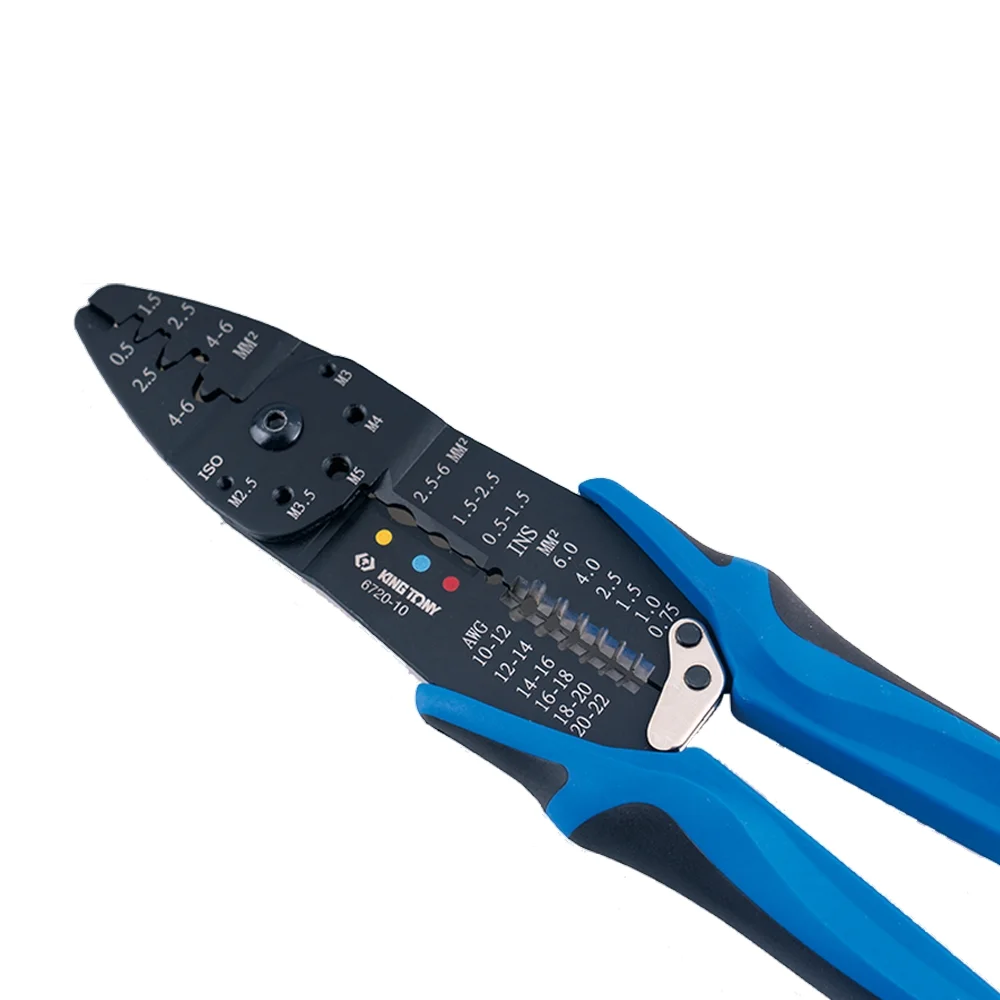 Alicate Prensa Terminais Isolados NAO-Isolados e PRE-Isolados 0,5 A 6MM2 King Tony 6720-10