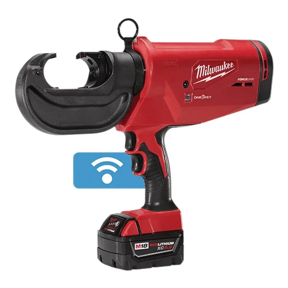 Alicate Prensa Terminal a Bateria 18V Com Maleta Carregador e 2 Baterias 2AH/5AH 12T 220V Milwaukee 2779-22