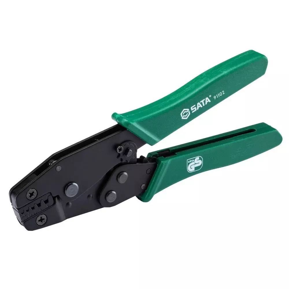 Alicate Prensa Terminal Ilhos Com Catraca 0,5-6MM2 Sata ST91102ST
