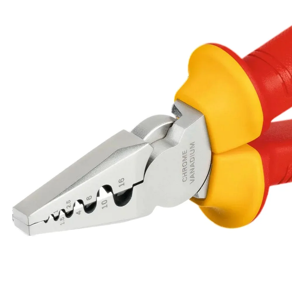 Alicate Prensa Terminal Isolado 1000V VDE EN/IEC60900 CRV 7" Bosch 1600A02NE6