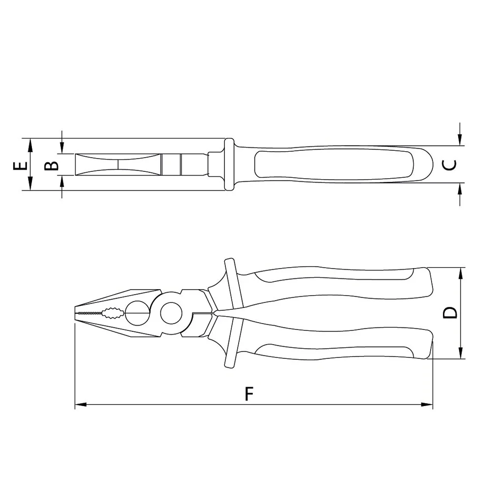 Alicate Universal Isolado 1000V IEC60900 NR10 CRV 8" Tramontina Pro 44300/028