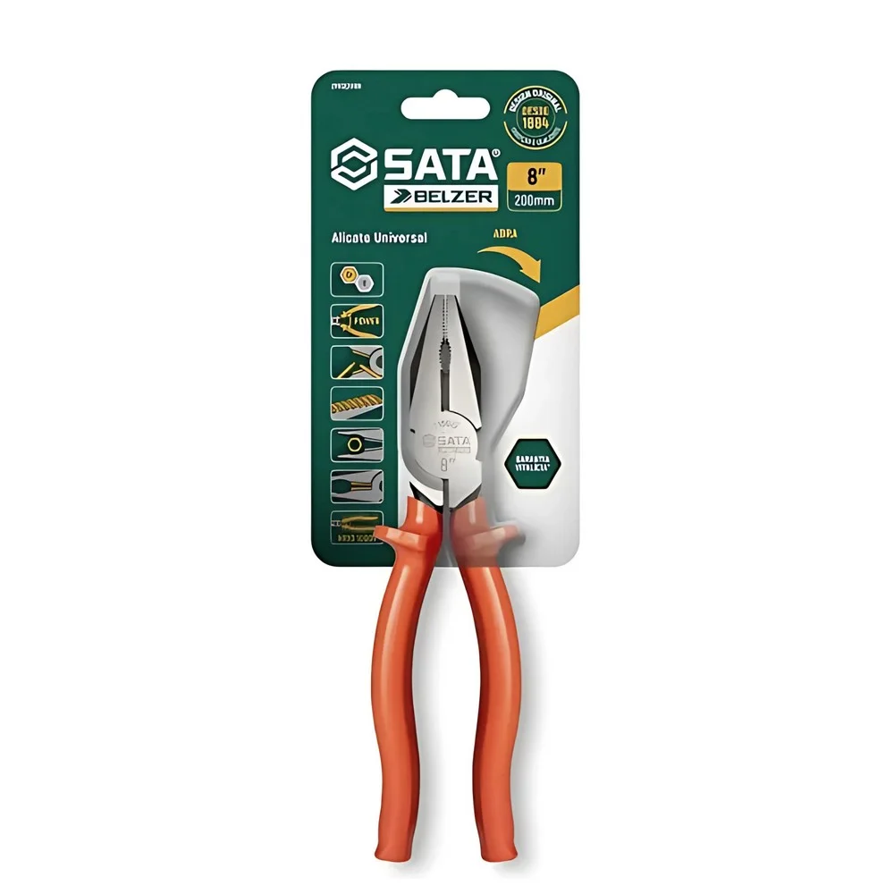 Alicate Universal Isolado 1000V NBR9699 NR10 CRV 8" Belzer 219022BBR