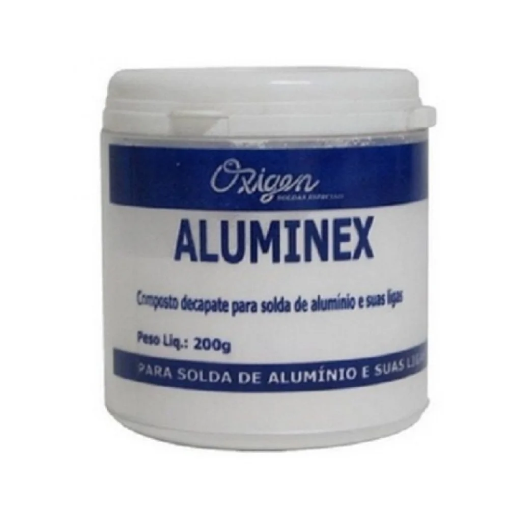 Aluminex Fluxo para Solda de Aluminio 200G Oxigen