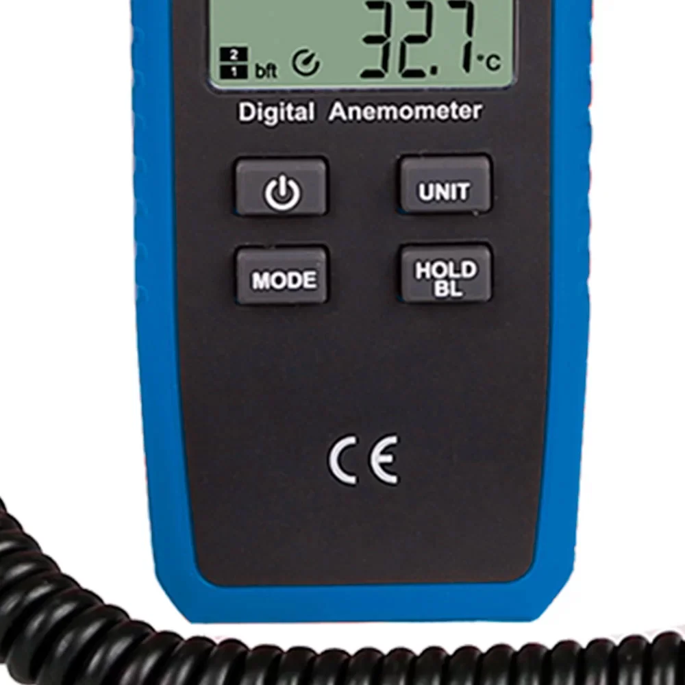 Anemometro Digital -10 a 50 Graus Celsius 0,4A30M/S Minipa MDA-11A
