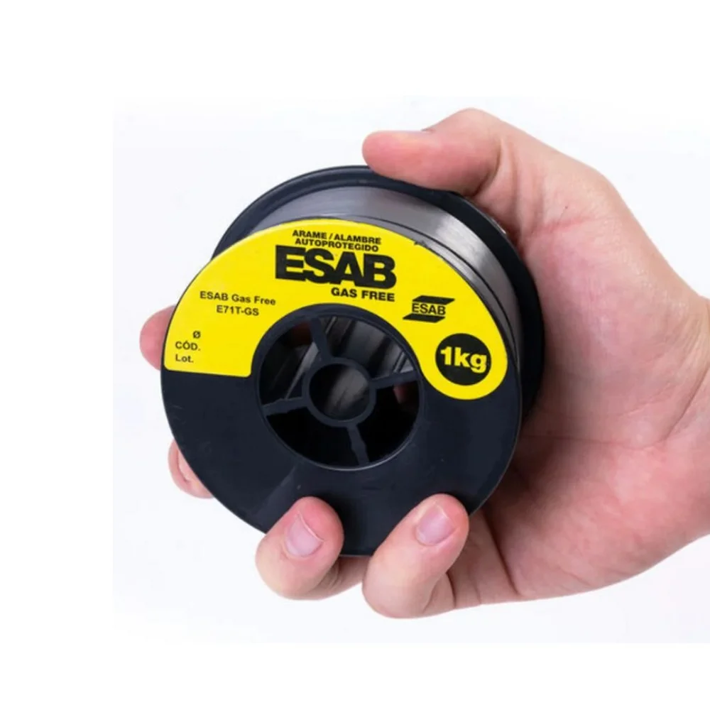 Arame Tubular para Maquina Sem Gas Fornecido Rolo de 1KG 0,8MM Esab GAS FREE