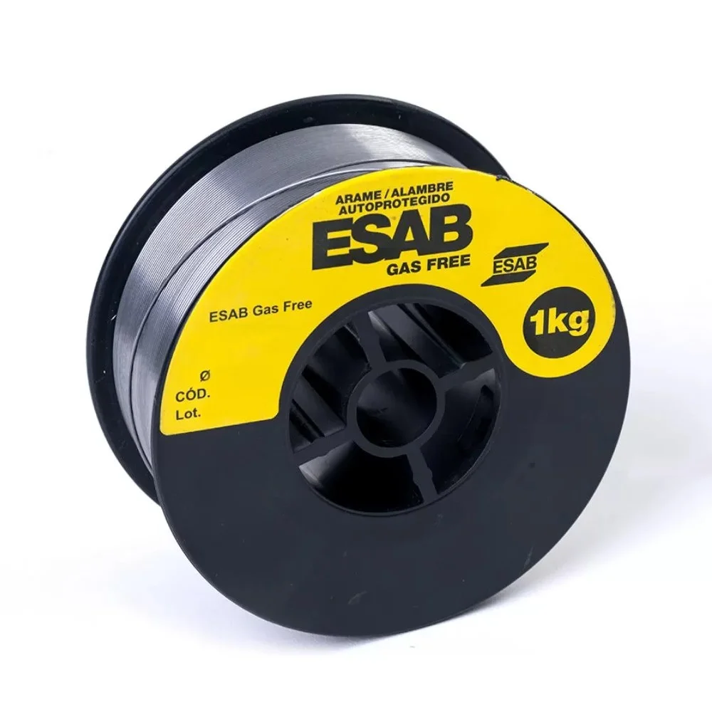 Arame Tubular para Maquina Sem Gas Fornecido Rolo de 1KG 1MM Esab GAS FREE