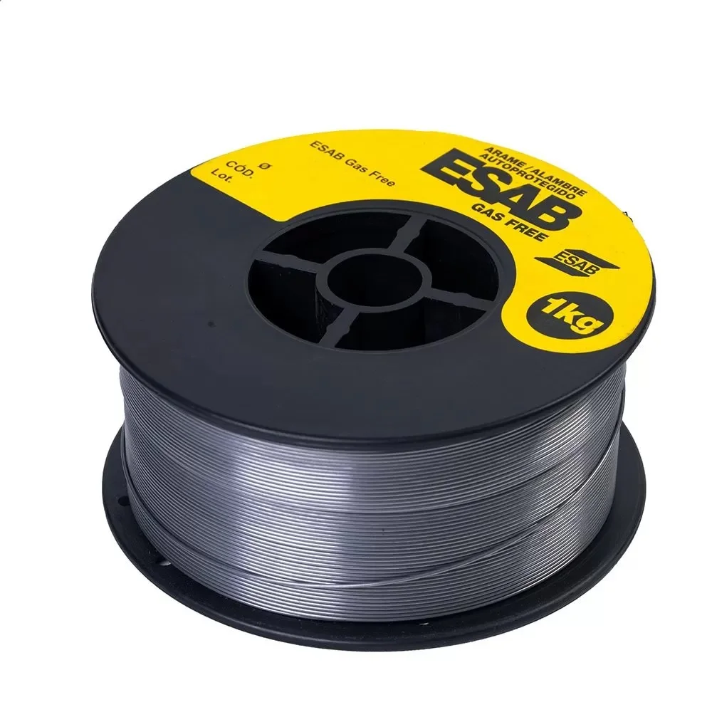Arame Tubular para Maquina Sem Gas Fornecido Rolo de 1KG 1MM Esab GAS FREE