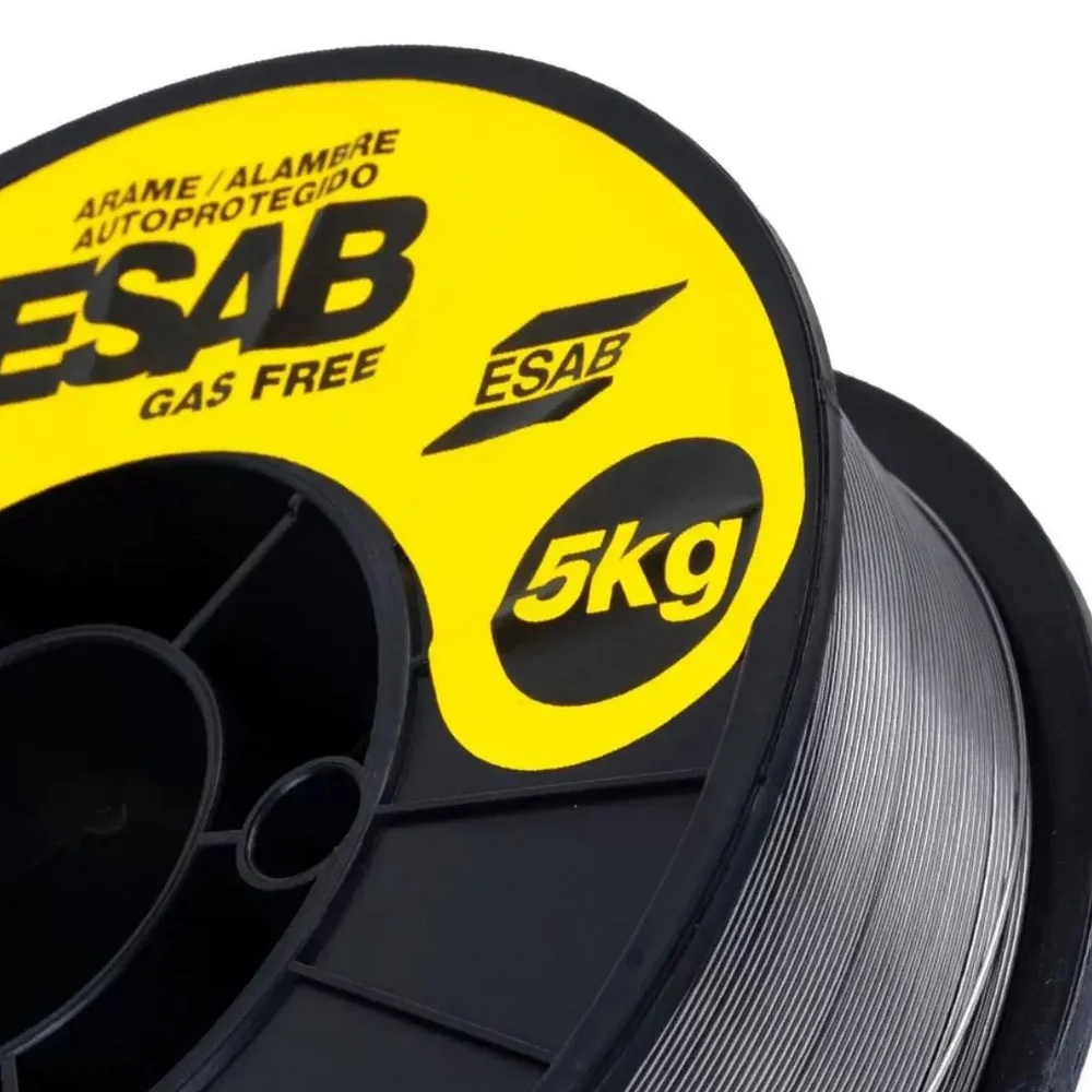 Arame Tubular para Maquina Sem Gas Fornecido Rolo de 5KG 0,8MM Esab GAS FREE