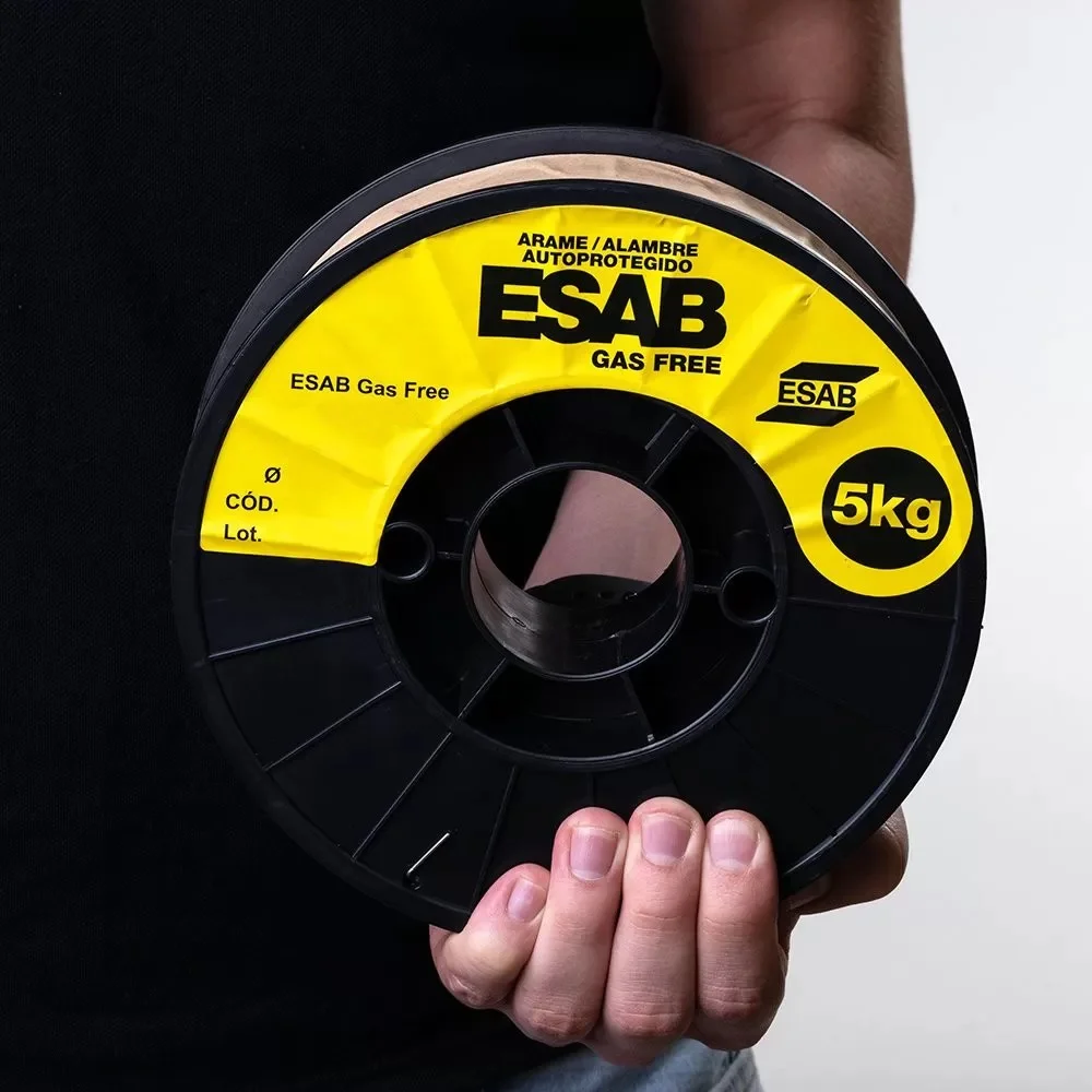 Arame Tubular para Maquina Sem Gas Fornecido Rolo de 5KG 1MM Esab GAS FREE