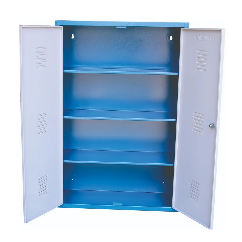 Armario de Parede para Ferramentas Com 2 Portas e 3 Prateleiras 63X30X100CM Fercar ARM-13