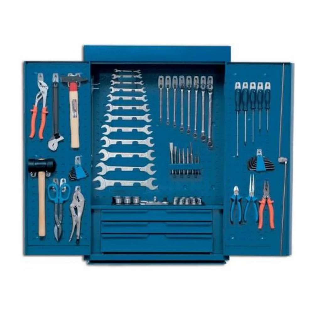 Armario de Parede para Ferramentas Com 3 Gavetas e 2 Portas 95X65X25CM Gedore 1401