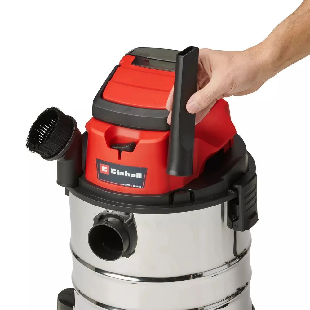 Aspirador de Po e Liquido a Bateria 18V Sem Carregador e Bateria 20L Einhell TC-VC 18/20