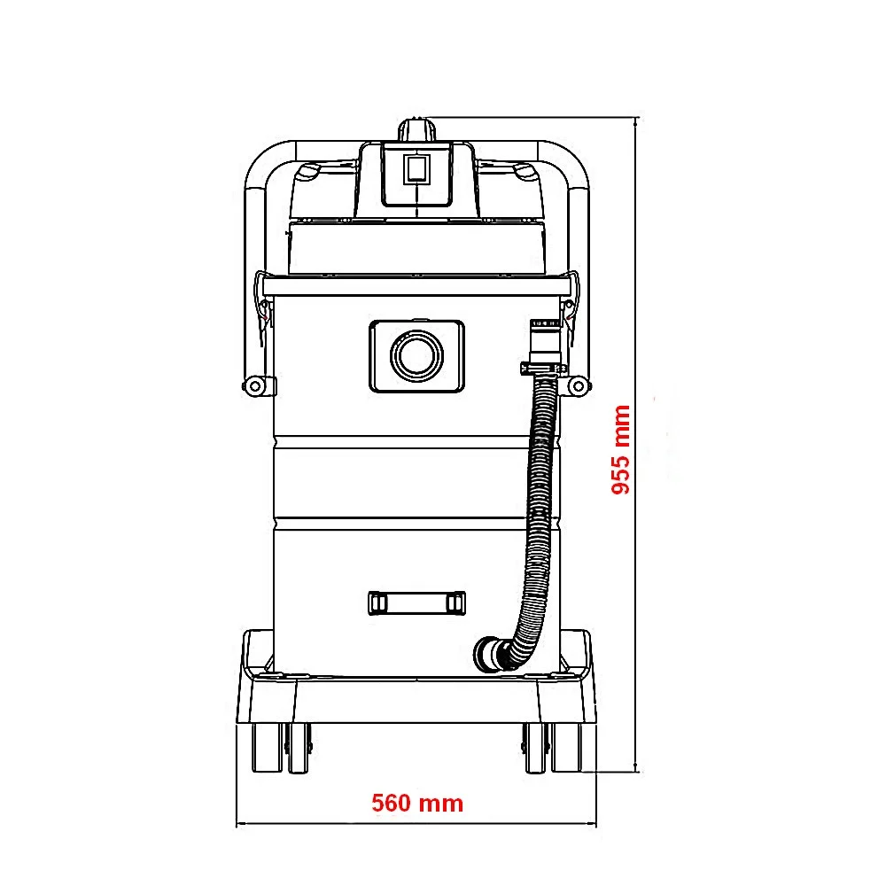 Aspirador de Po e Liquido Profissional Inox 80L 220V 2400W Tramontina Pro 44983/020