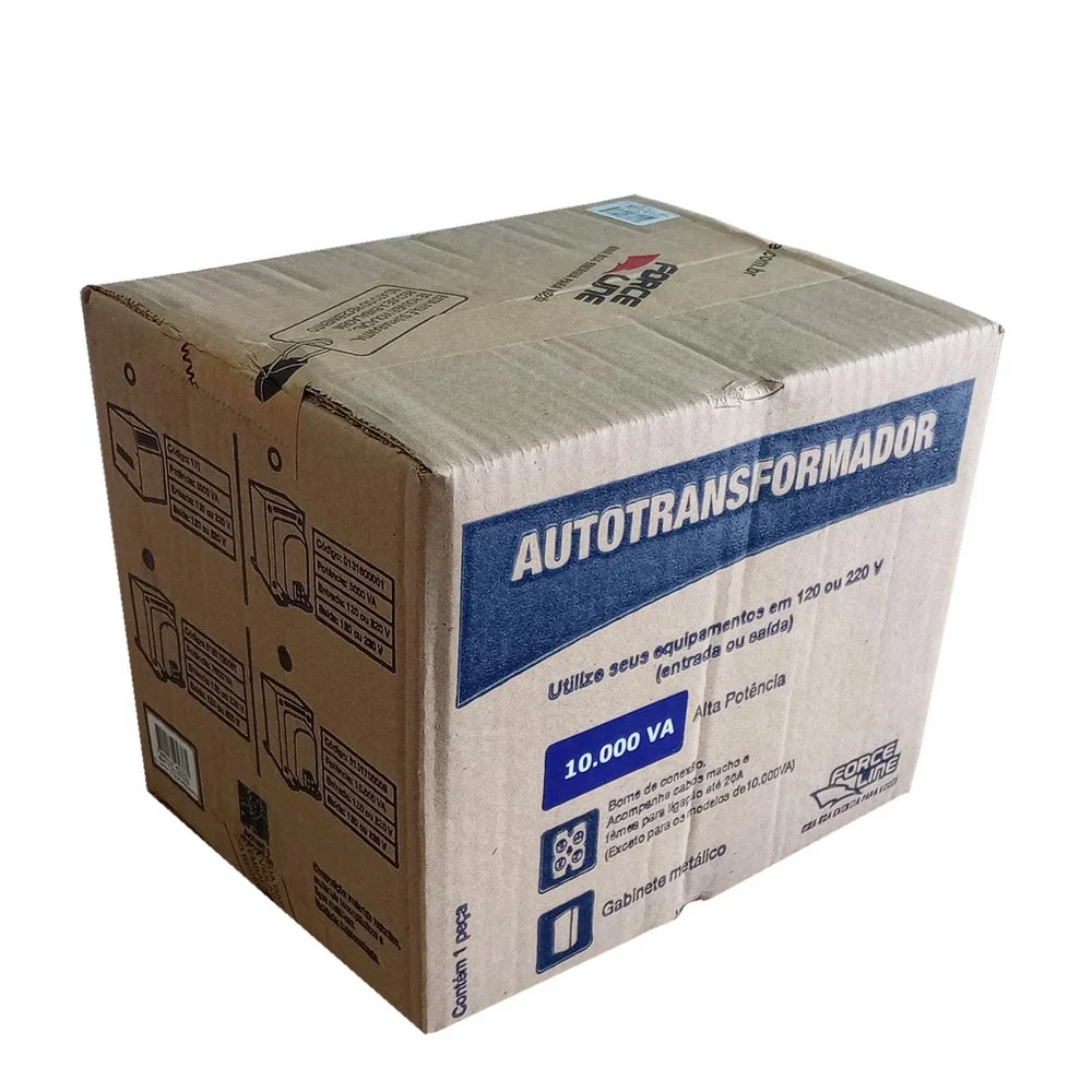 Auto Transformador 10000VA Bivolt 6500W Force Line SLIM PREMIUM