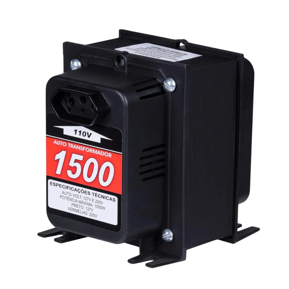 Auto Transformador 1500VA Bivolt 1050W Kitec 1500VAPTTRI