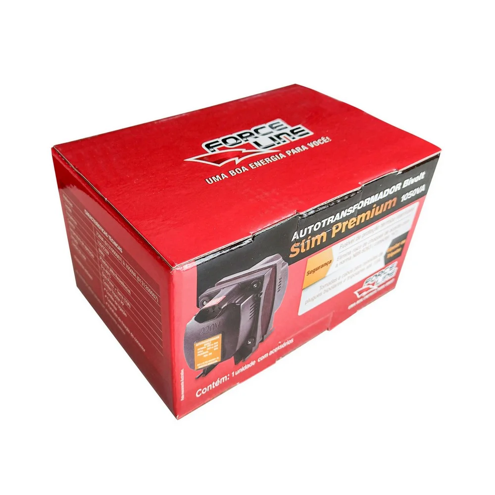 Auto Transformador 2000VA Bivolt 1300W Force Line SLIM PREMIUM