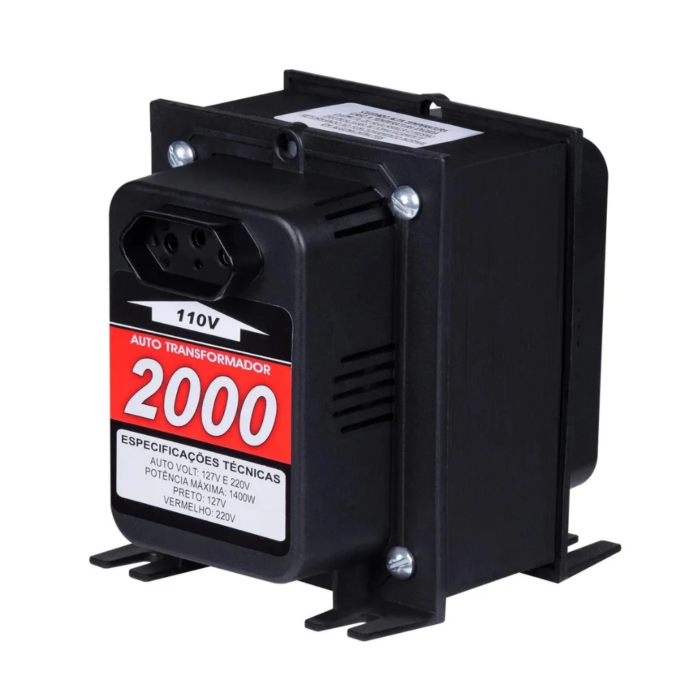 Auto Transformador 2000VA Bivolt 1400W Kitec 2000VAPTTRI