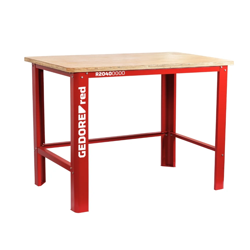 Bancada Aberta Desmontavel Tampo de Madeira 120X70X86CM Gedore Red R20400000
