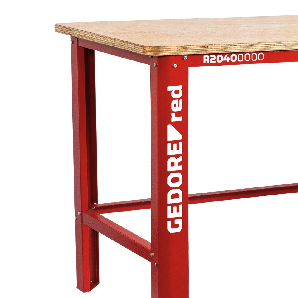 Bancada Aberta Desmontavel Tampo de Madeira 120X70X86CM Gedore Red R20400000