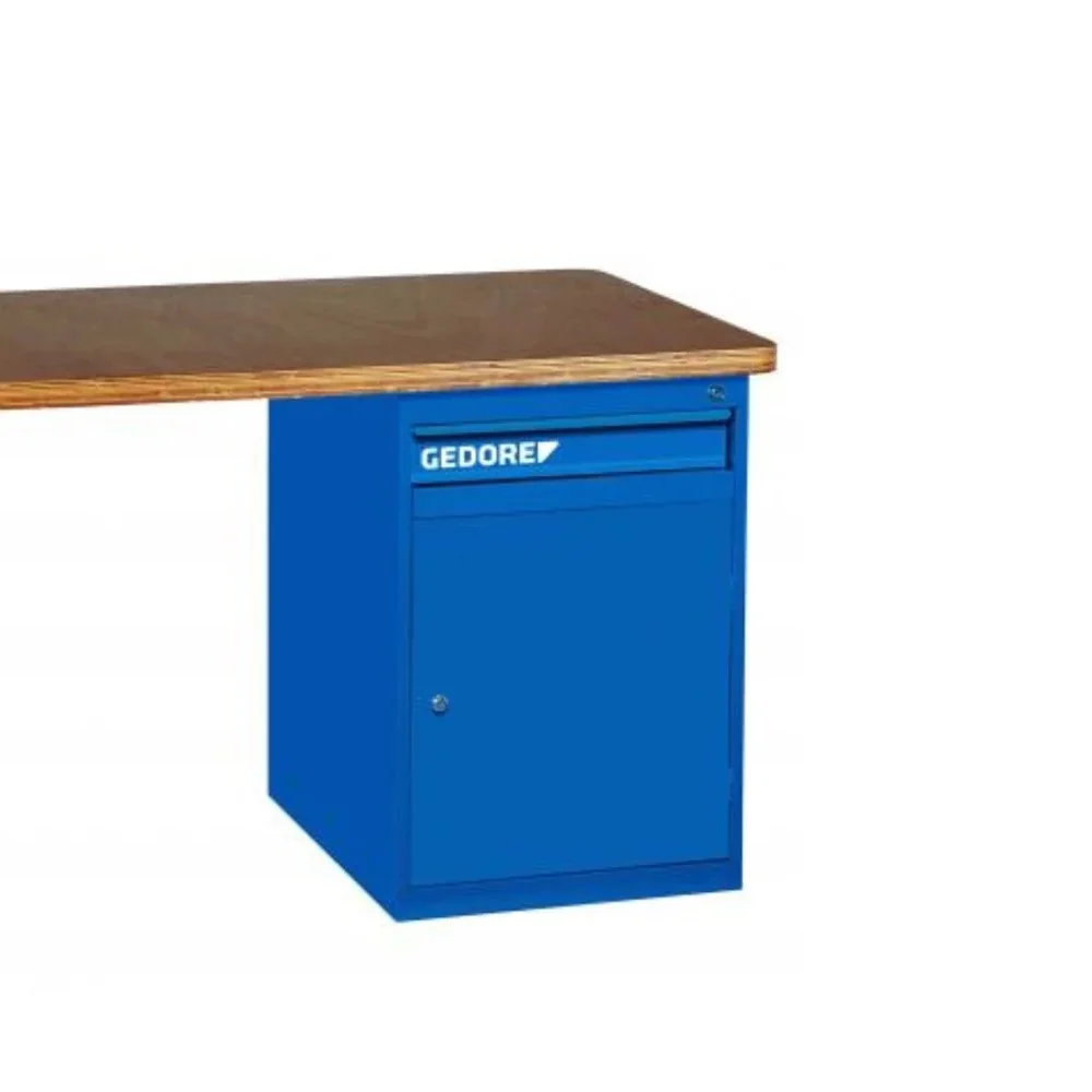 Bancada Tampo de Madeira Com 1 Modulo de 3 Gavetas e 1 Porta 150X70X84CM Gedore 30830-84522