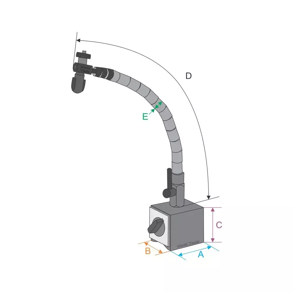 Base Magnetica Haste Flexivel Mitutoyo 7012-10
