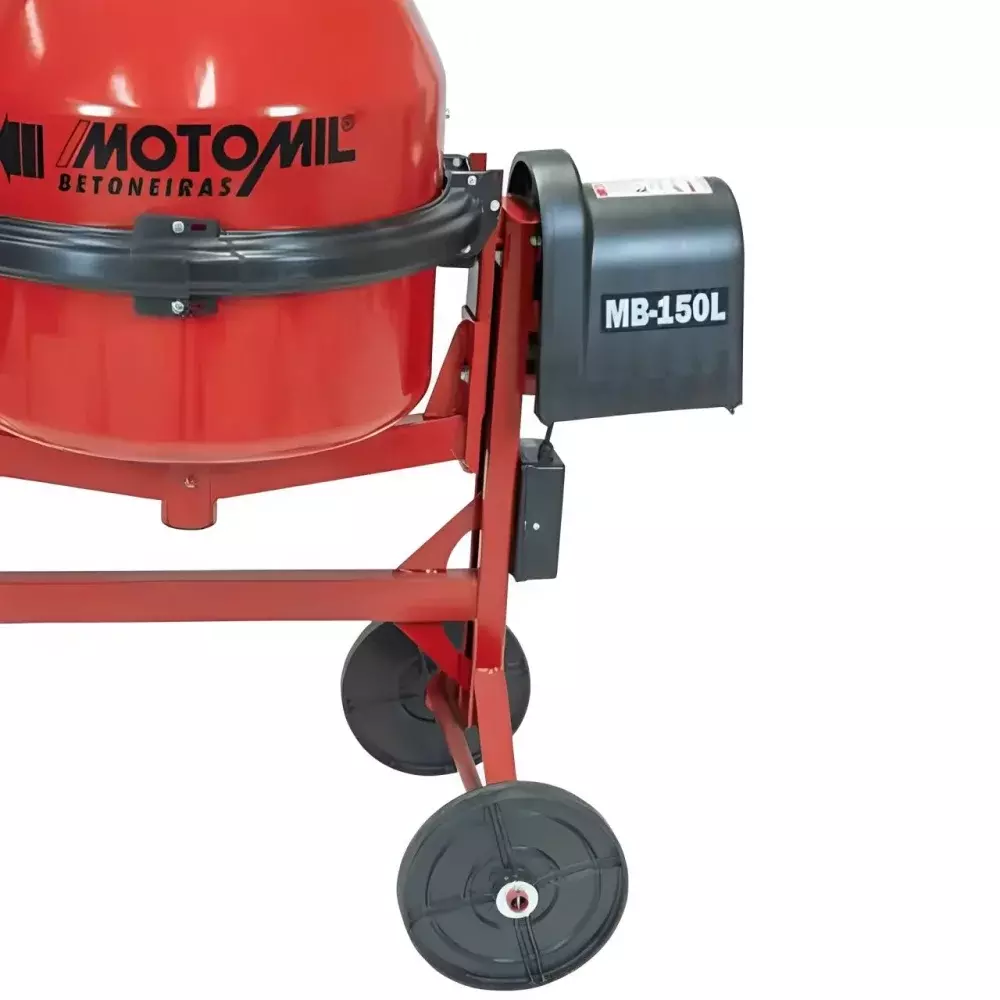 Betoneira Com Motor 1/2CV e Chave de Seguranca 150L 220V MONOF Motomil MB-150L