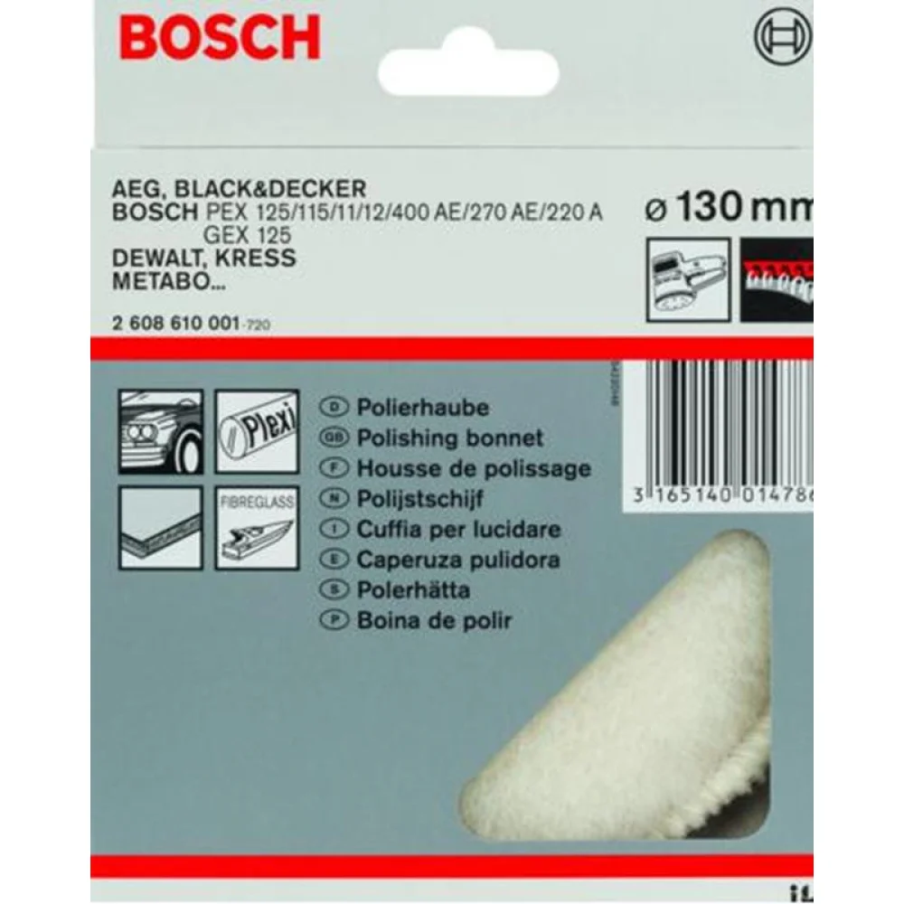 Boina de Polimento com Velcro 5" Bosch 2608610001