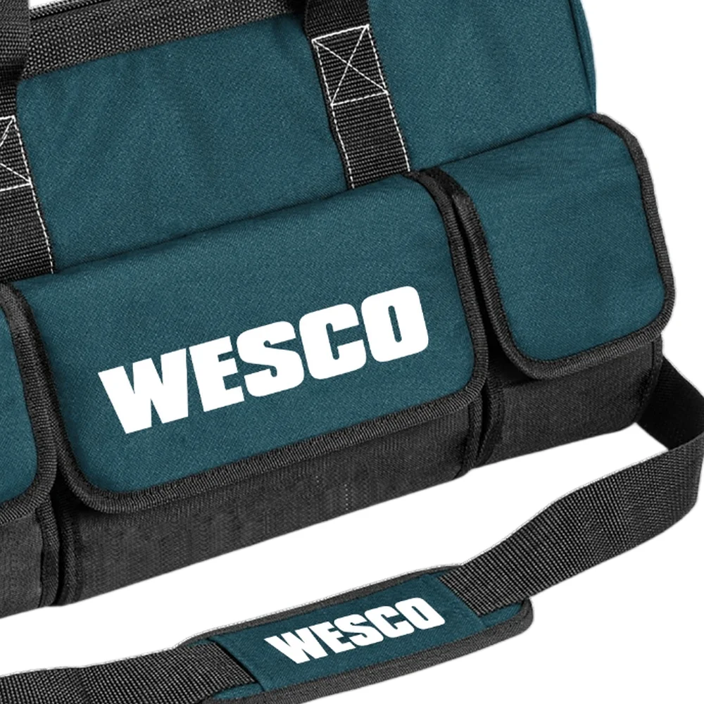 Bolsa de Nylon para Ferramentas Base Reforcada e Emborrachada 50X28X25CM Wesco WS9780