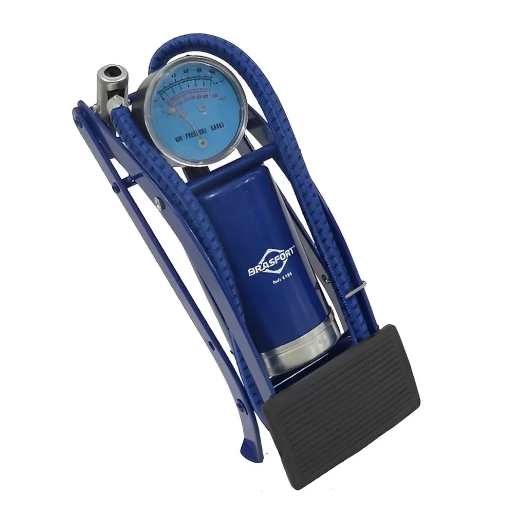 Bomba de Ar com Pedal Tanque Simples Com Manometro Brasfort 8406