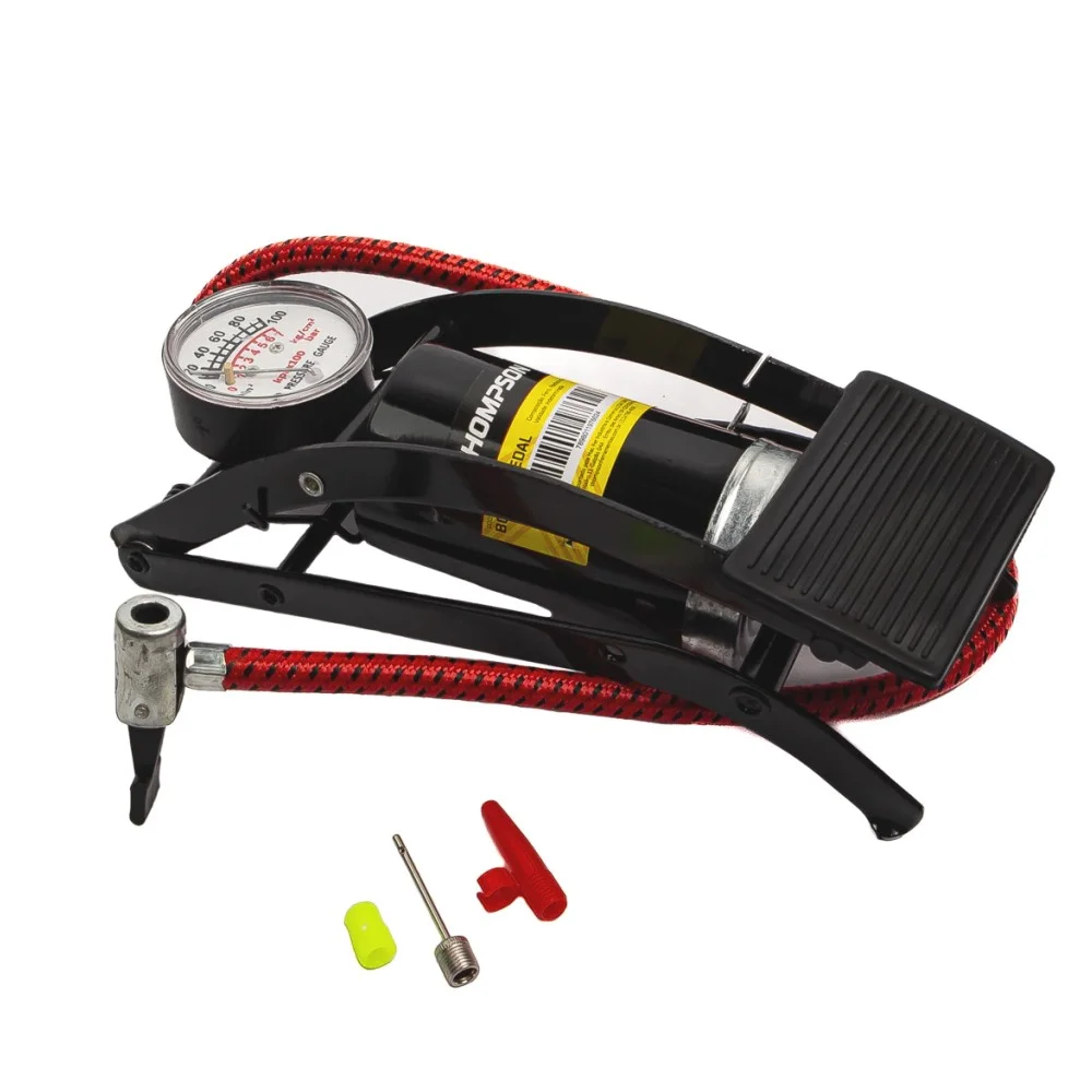 Bomba de Ar com Pedal Tanque Simples Com Manometro Thompson 878