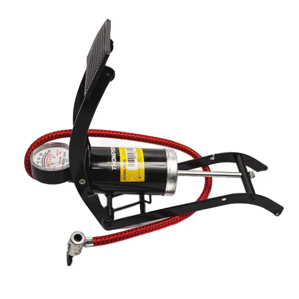 Bomba de Ar com Pedal Tanque Simples Com Manometro Thompson 878