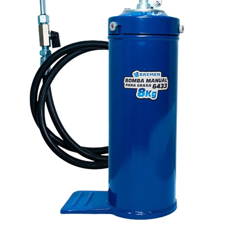 Bomba Manual com Balde para Graxa Mangueira 1,8M 8KG Bremen 6433