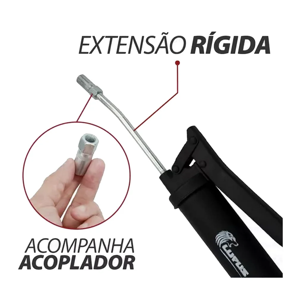 Bomba Manual para Graxa Com Alavanca 1KG Lupus 2015-GC
