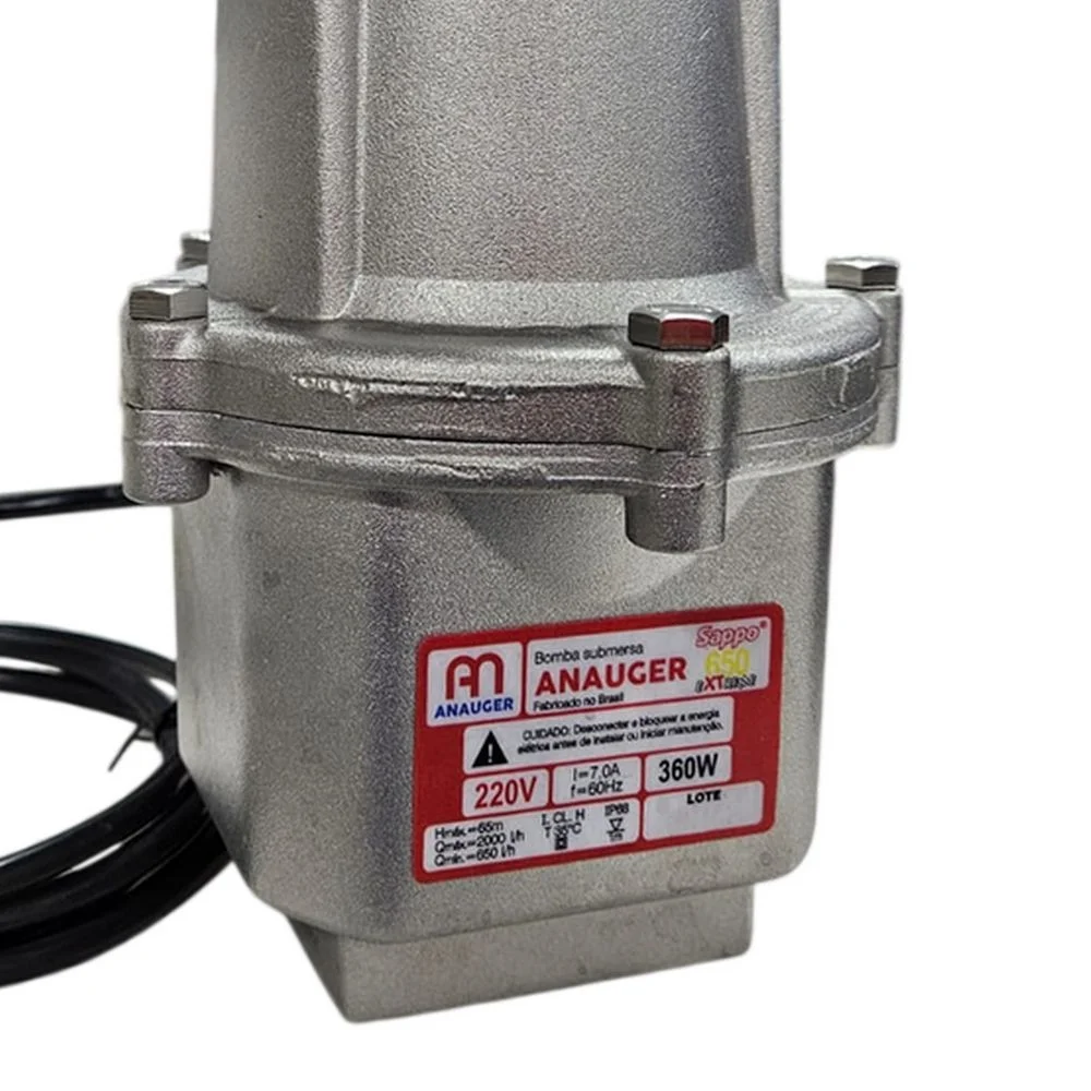 Bomba Submersa Vibratoria 2000L/H 220V 360W Anauger SAPPO 650