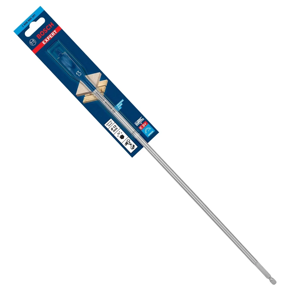 Broca Chata Expert Encaixe Hexagonal AC 13X400MM Bosch 2608900341