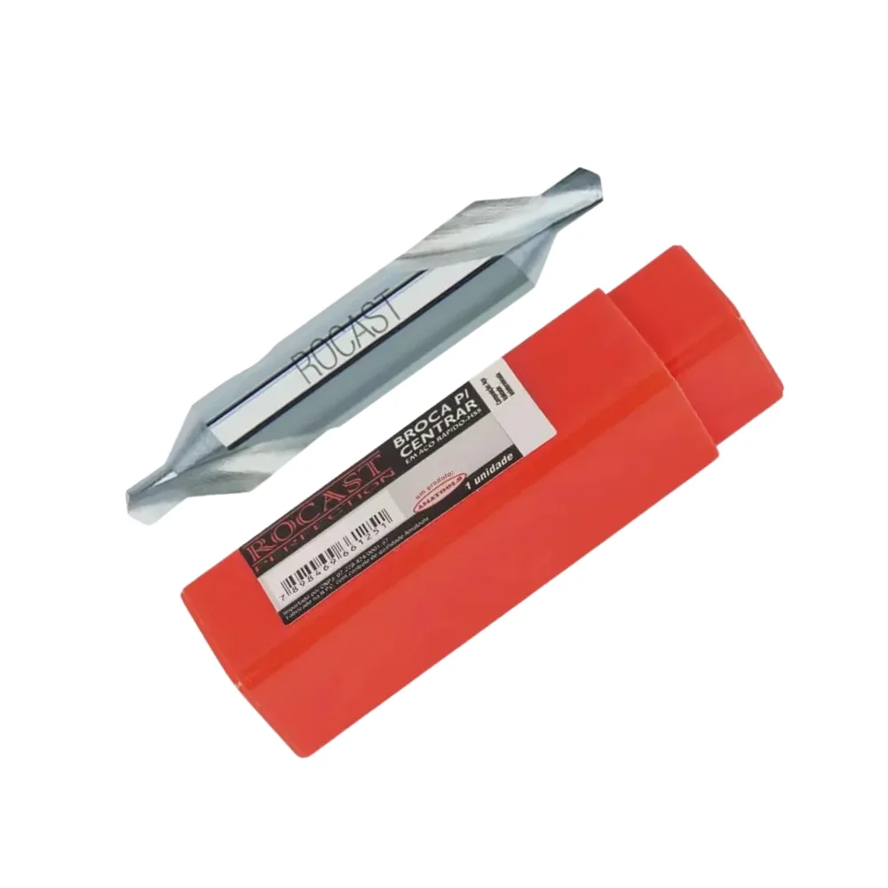 Broca de Centro Din 333a HSS 7/32X1/2" Rocast 090016