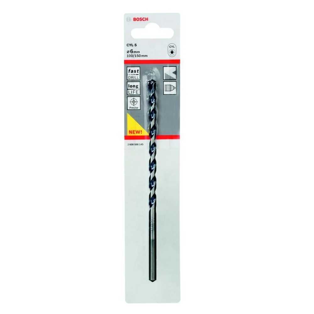 Broca de Widia Concreto Longa CYL-5 6MM-15/64X6" Bosch 2608588145
