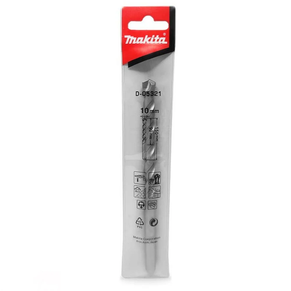 Broca de Widia para Concreto DIN 8039/ISO 5468 10MM-13/32" Makita D-05321