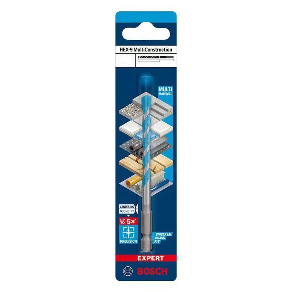 Broca de Widia Multimateriais Expert Multiconstruction Encaixe Hexagonal 3MM-1/8" Bosch 2608900569