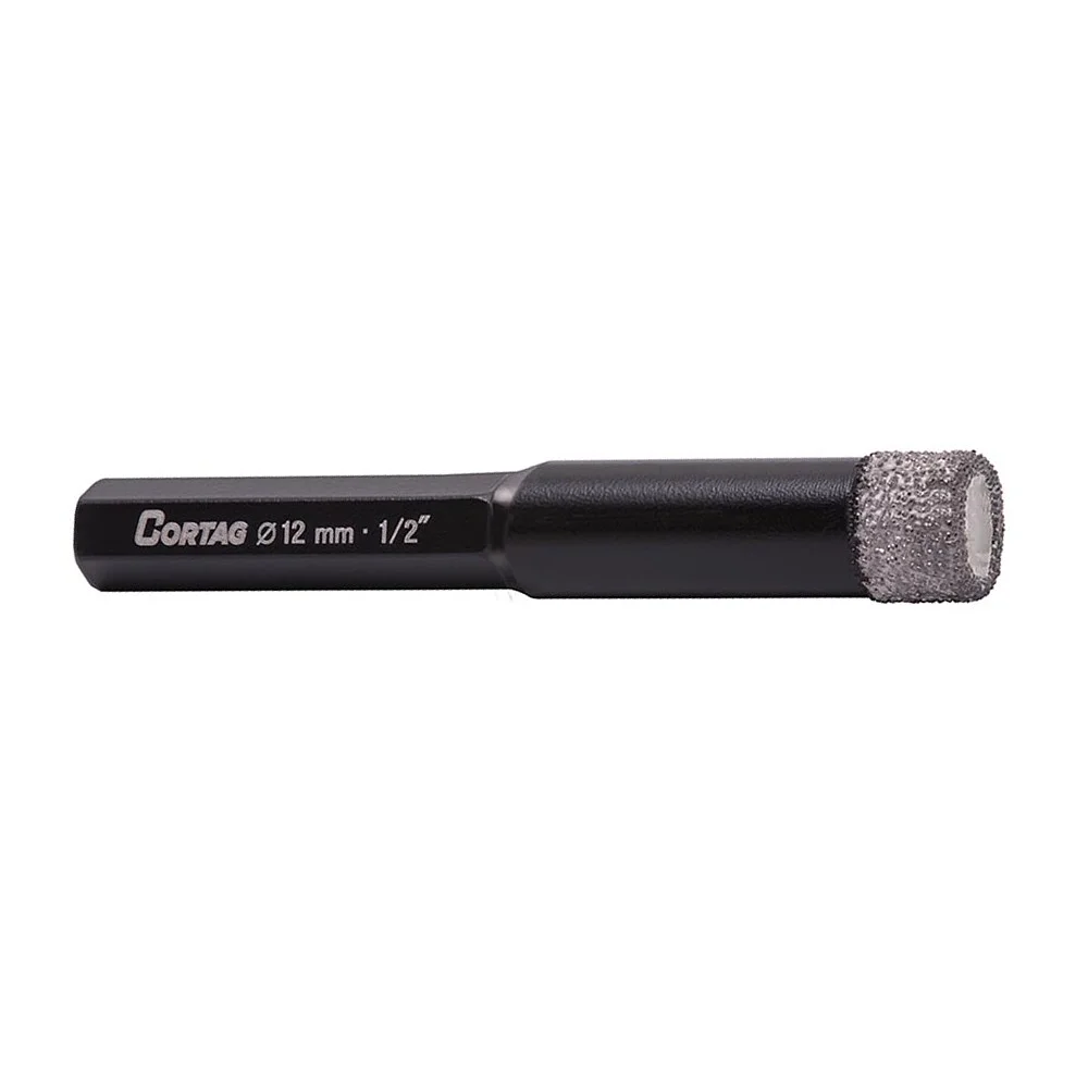 Broca Diamantada para Porcelanato Marmore Granito e Pedras Naturais 12MM Cortag 62131