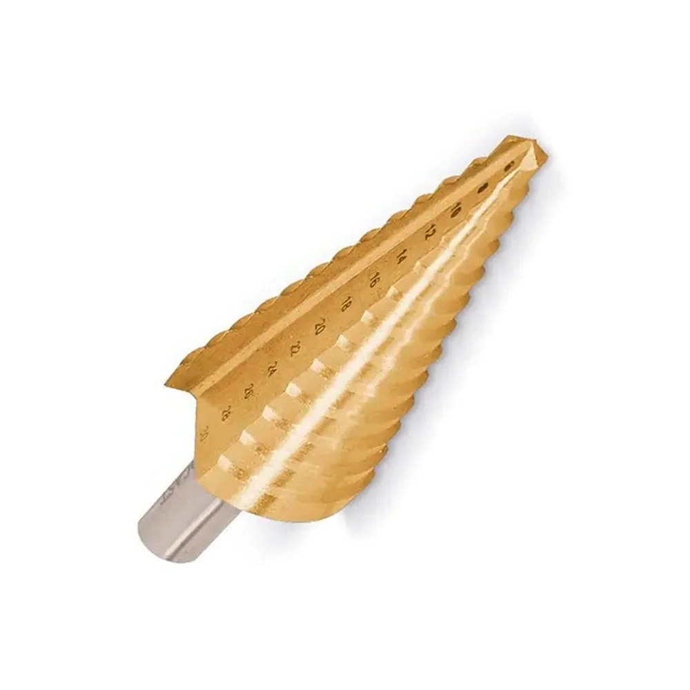 Broca Escalonada 3 Pecas Com Tratamento de Titanio HSS 4A30MM Rocast 1700004