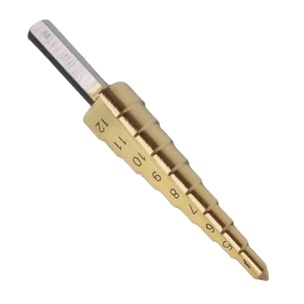 Broca Escalonada Com Tratamento de Titanio HSS 4A12MM Rocast 1700001
